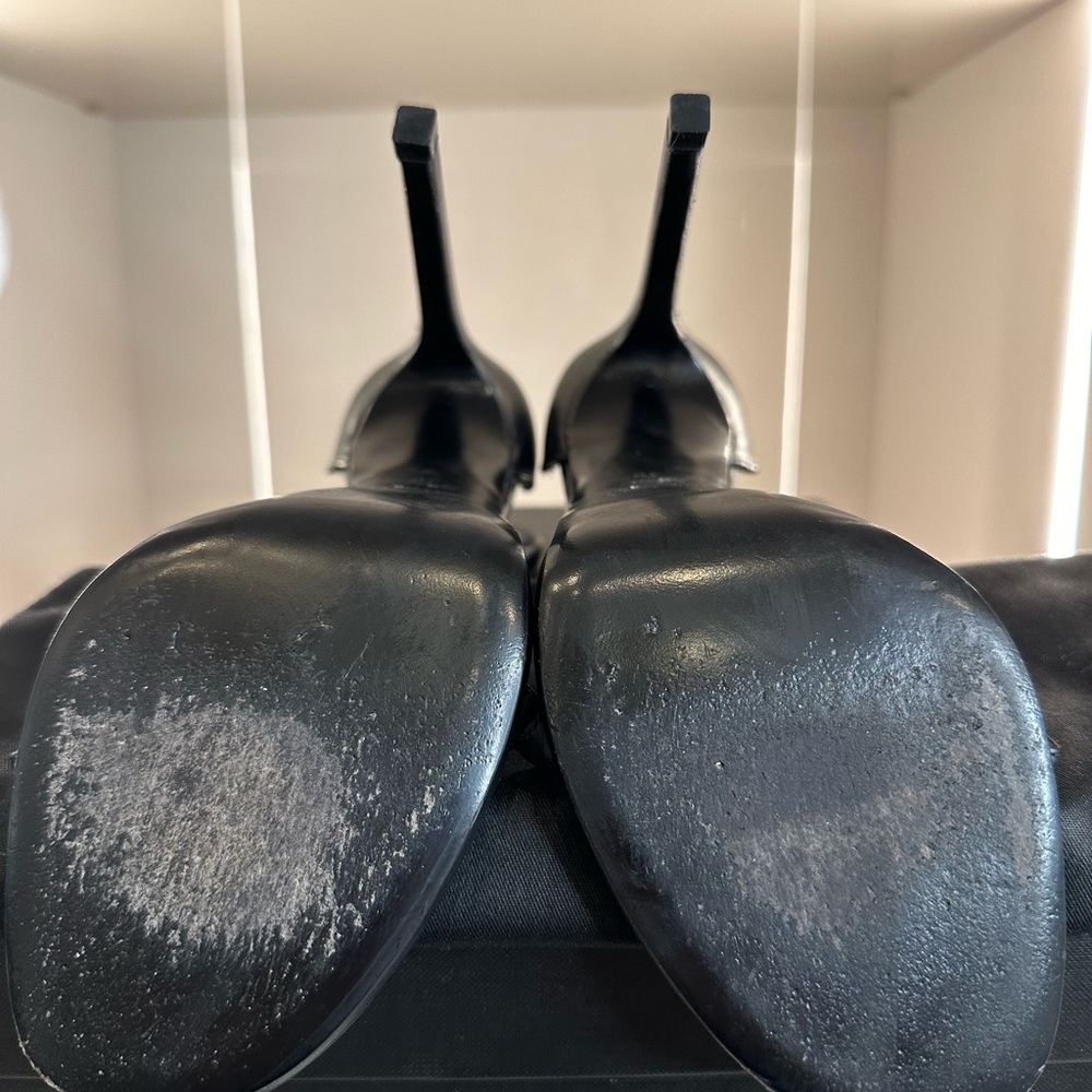 YSL Saint Laurent Jane Strap Heel black size 8 - Picture 11 of 12
